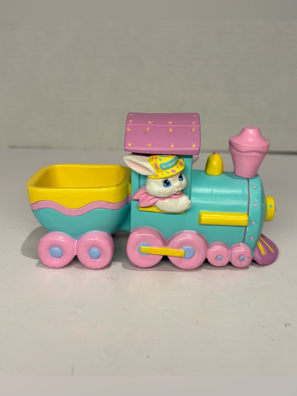 CRAYOLA Train Toy Vintage 1993 Crayola Easter Bunny Eggspress Hallmark